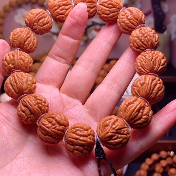 桃核手串龙纹桃核7