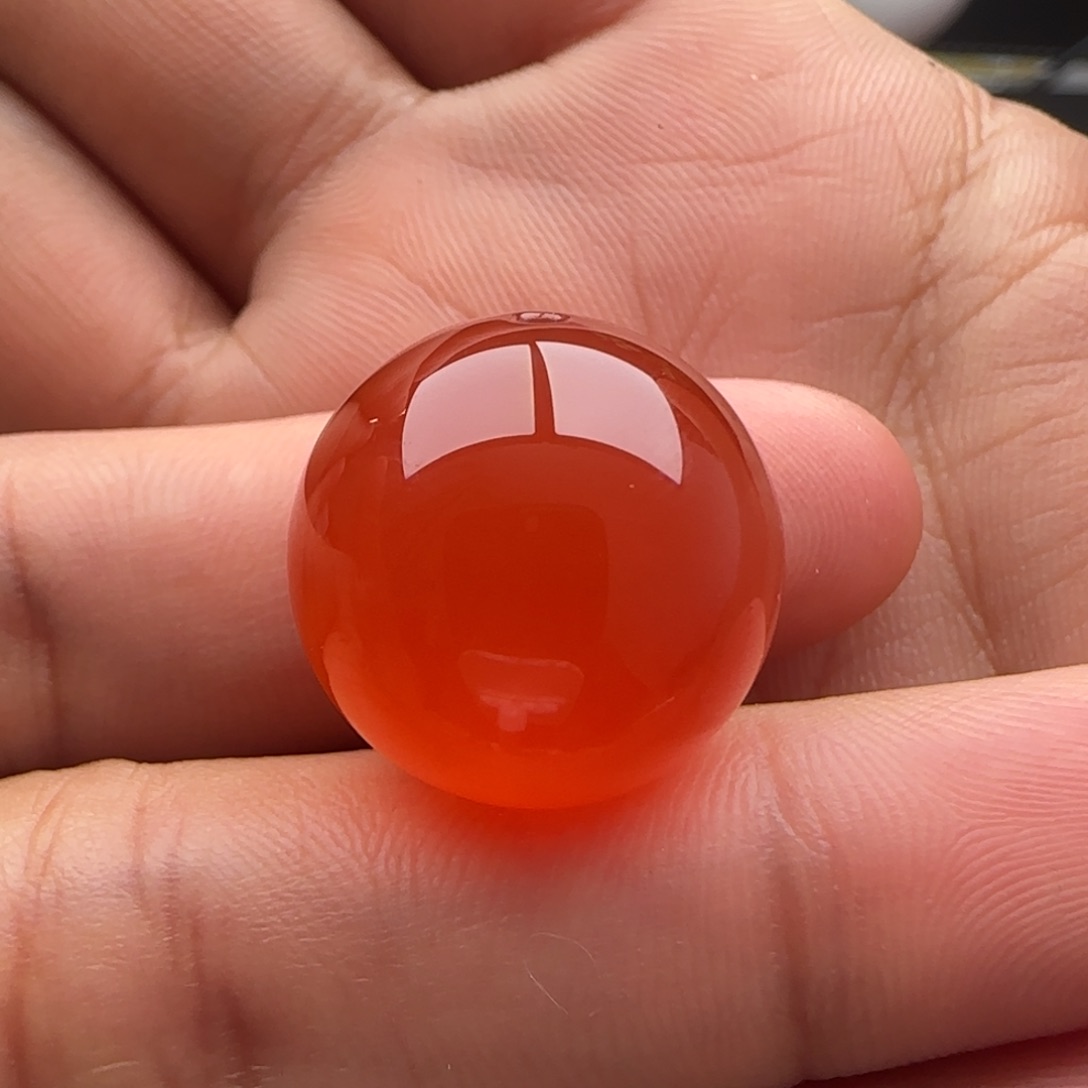 南红玛瑙圆珠18.4未镶嵌马牙