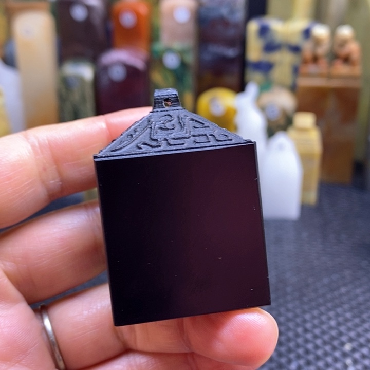 印度石青田石印章石