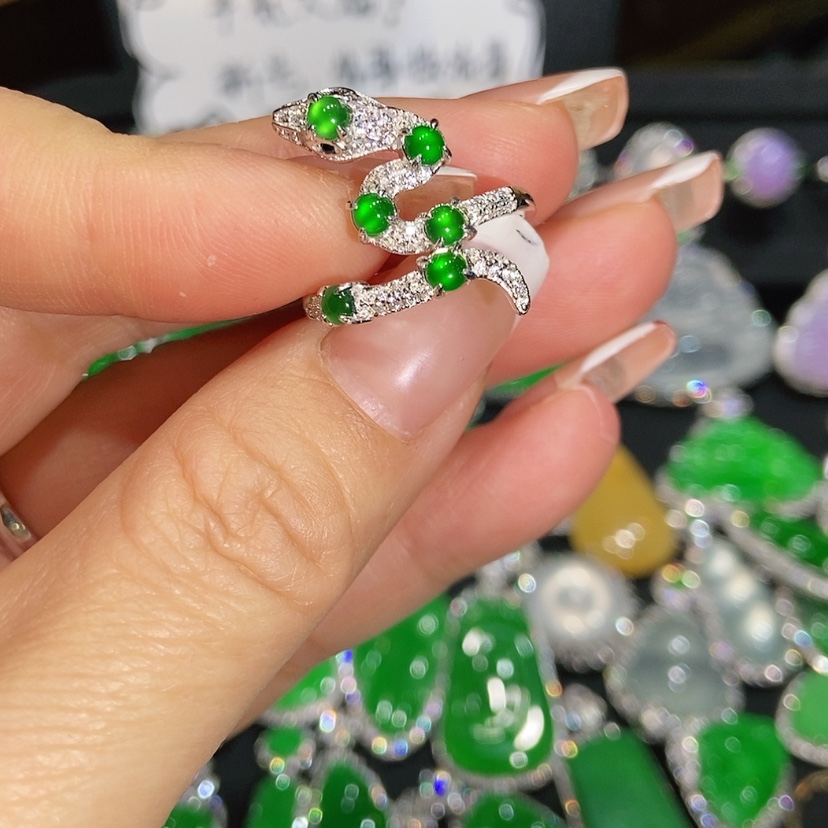 【闪购商品】翡翠戒指未镶嵌天然翡翠