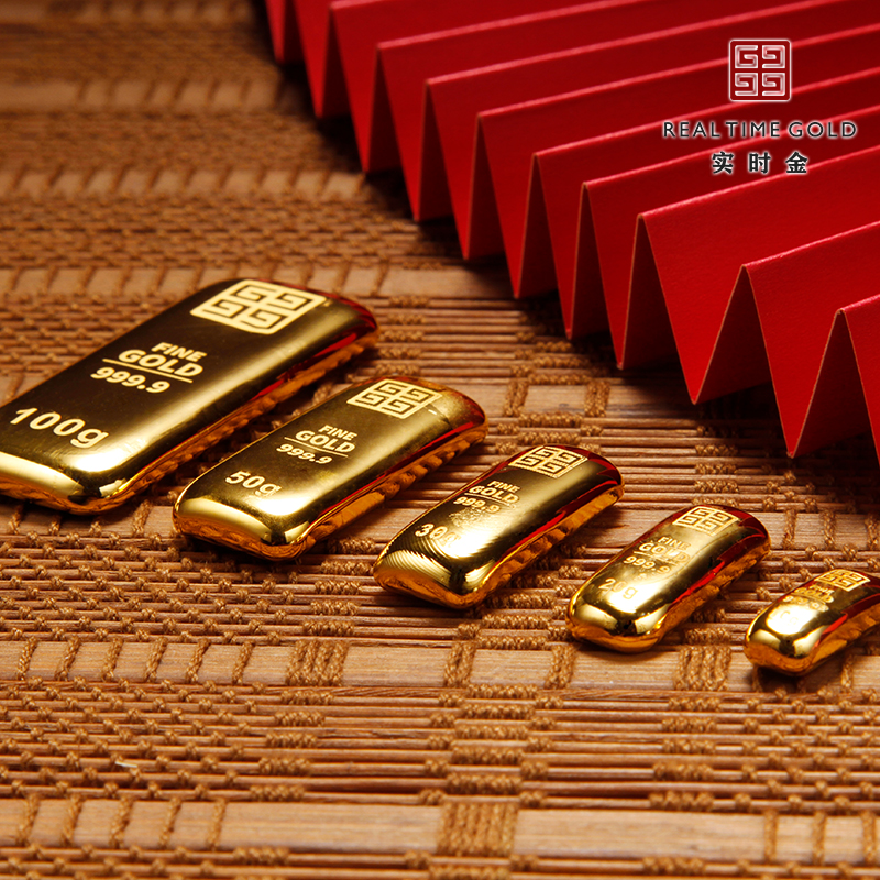 实时金足金9999黄金古法浇铸金条10克金块实心 多样性拍1发货1根