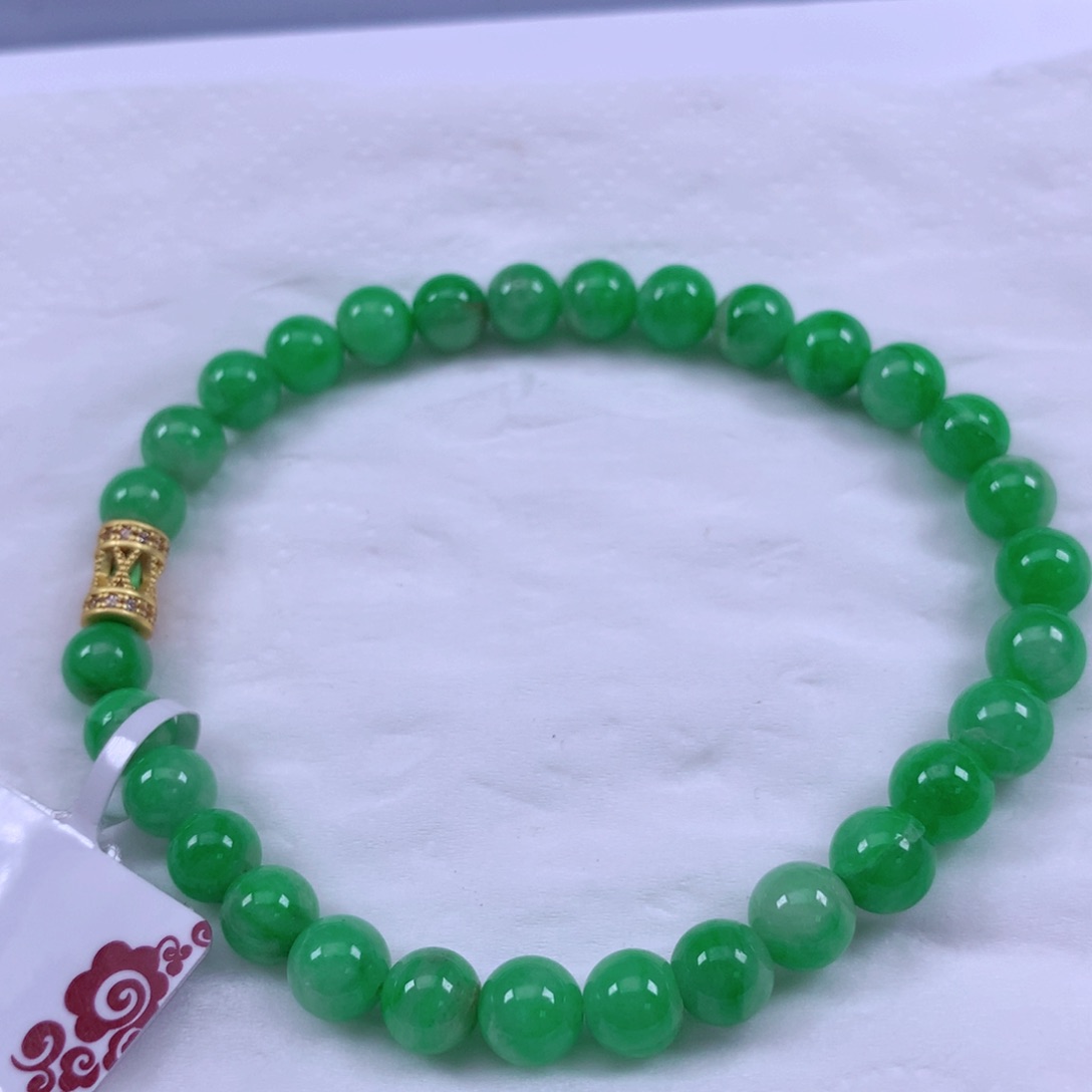 翡翠未镶嵌颈饰项链