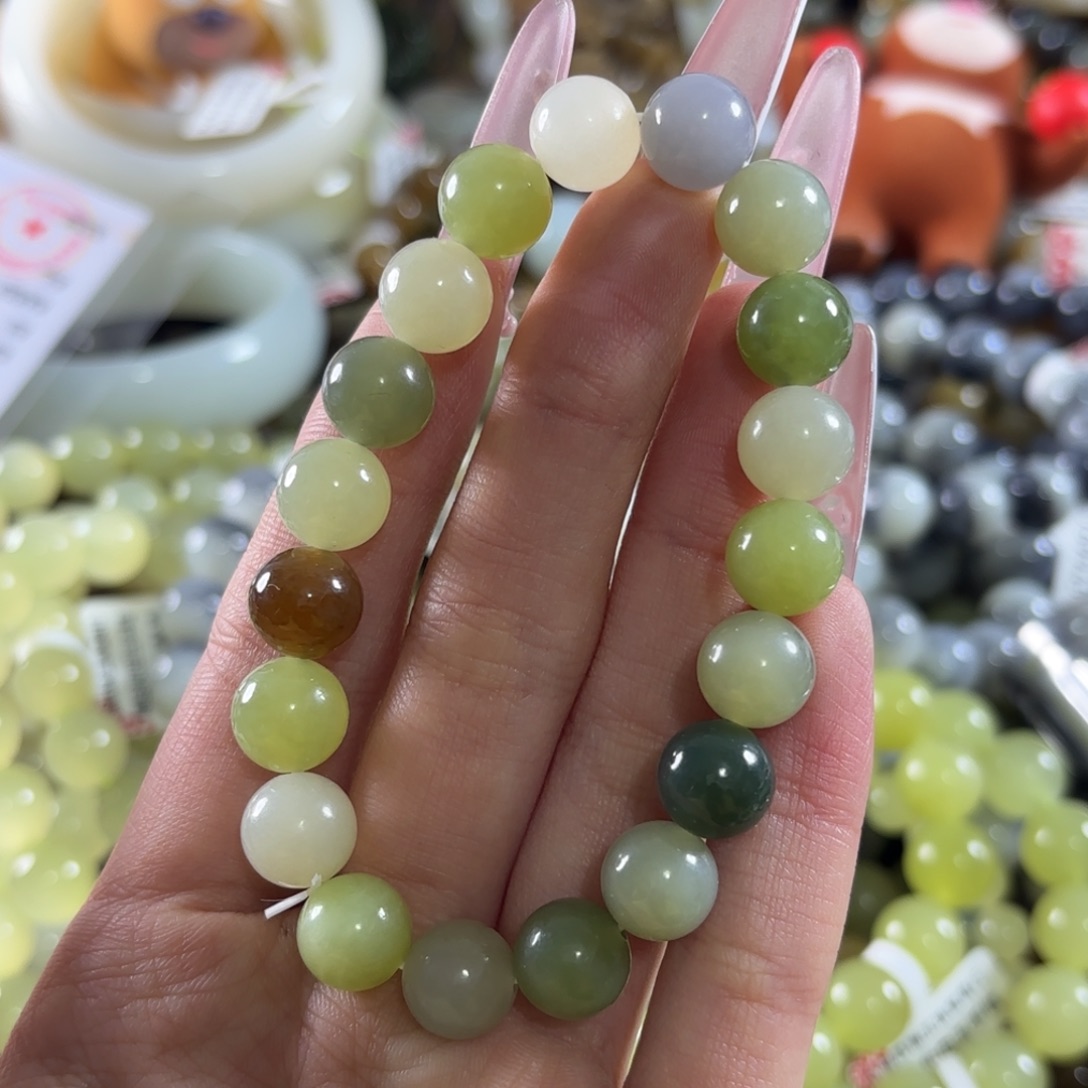 和田玉未镶嵌手链77