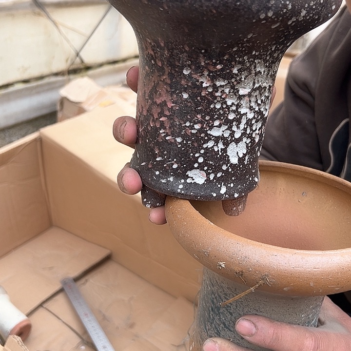 红陶花盆口径高度