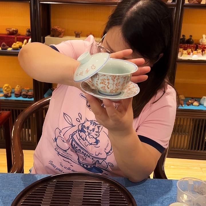 七碗茶诗盖碗大盖