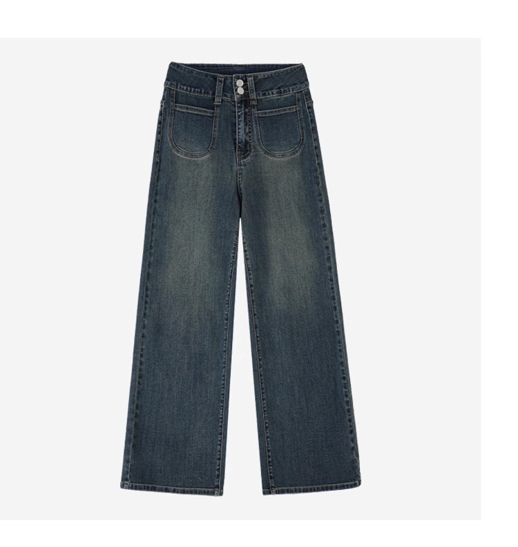 牛仔裤女裤直筒百搭休闲【个别瑕疵】