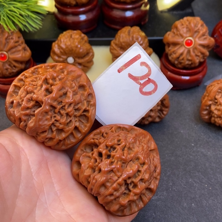 文玩核桃把件46官帽120