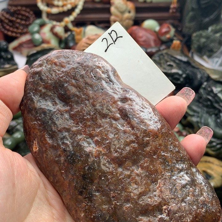 透闪石质玉把件未镶嵌