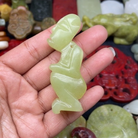 蛇纹石玉颈饰未镶嵌25