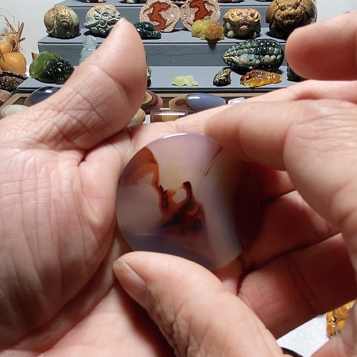 小***子玛瑙/玉髓未镶嵌颈饰