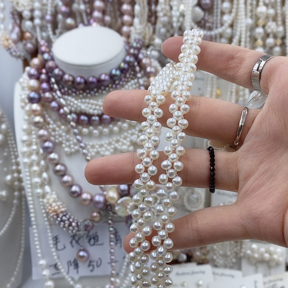 悠***悠淡水珍珠耳饰银S925镶嵌