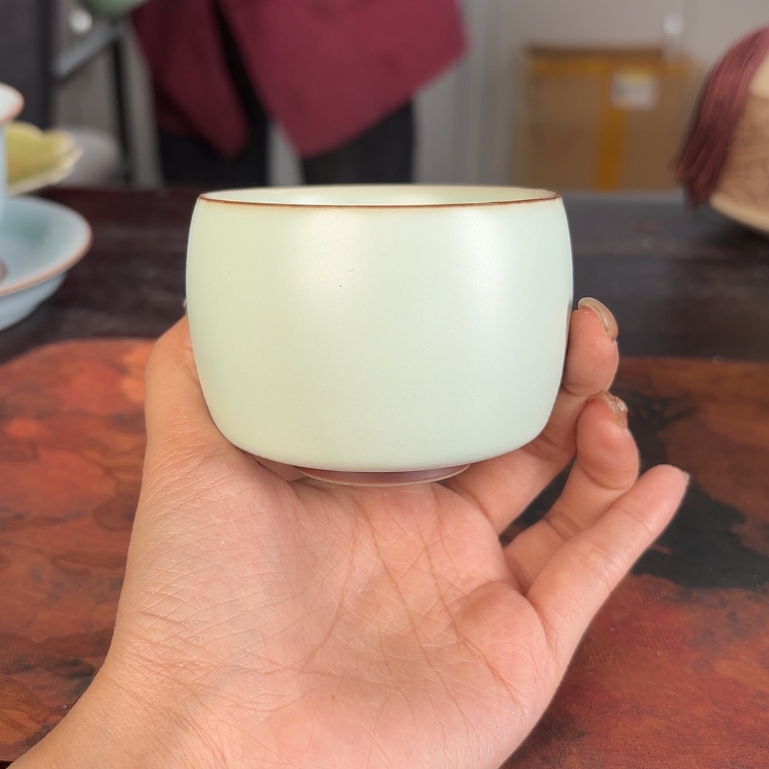 龙泉云间青瓷小米茶器