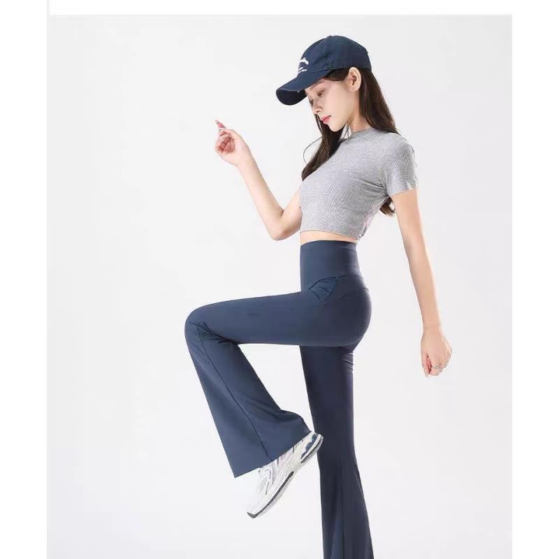 夏季【115-130】瑜伽服女新款带胸垫跑步显瘦速干运动套装短袖健身