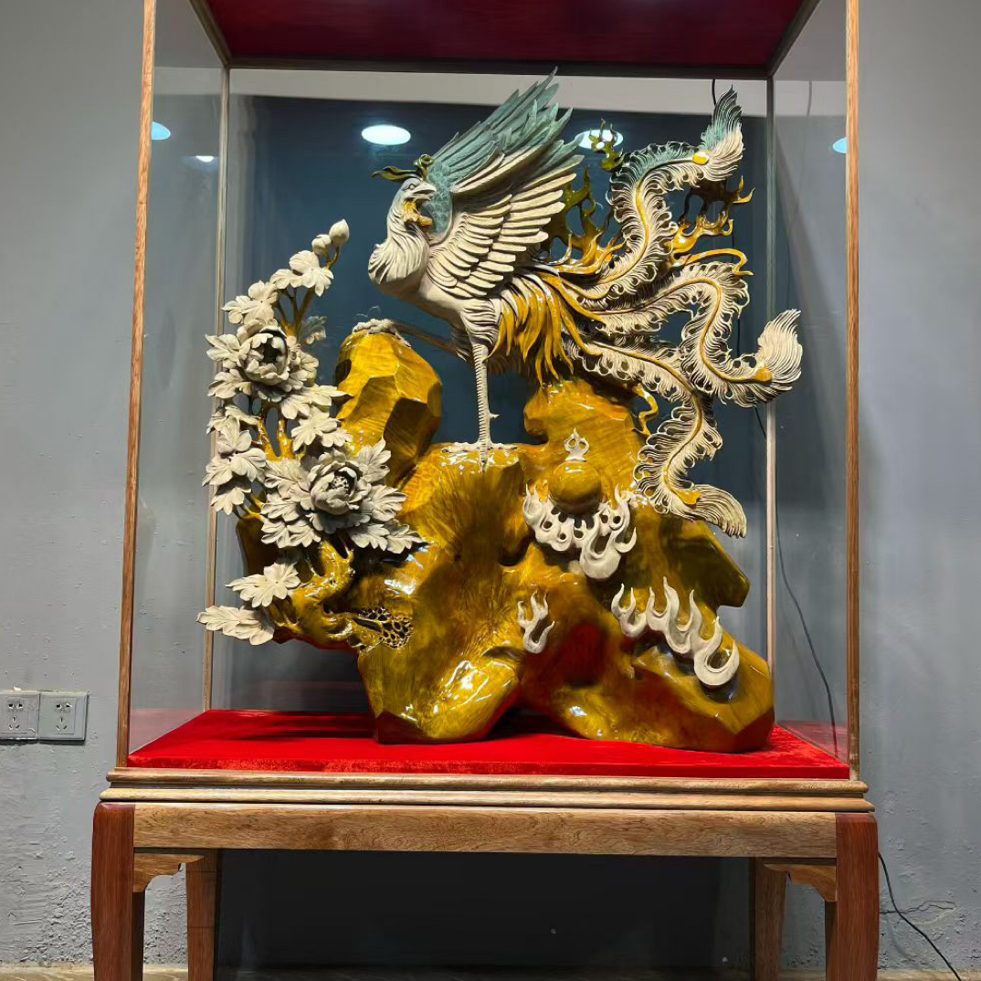 小叶金丝楠木精雕新品，辉煌一生，规格长145宽41高153