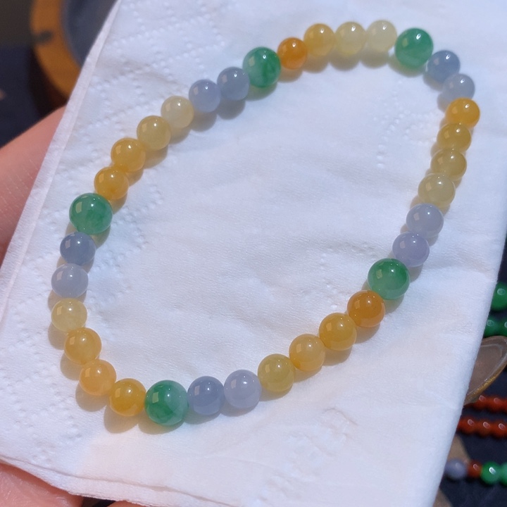 翡翠颈饰未镶嵌清新甜美