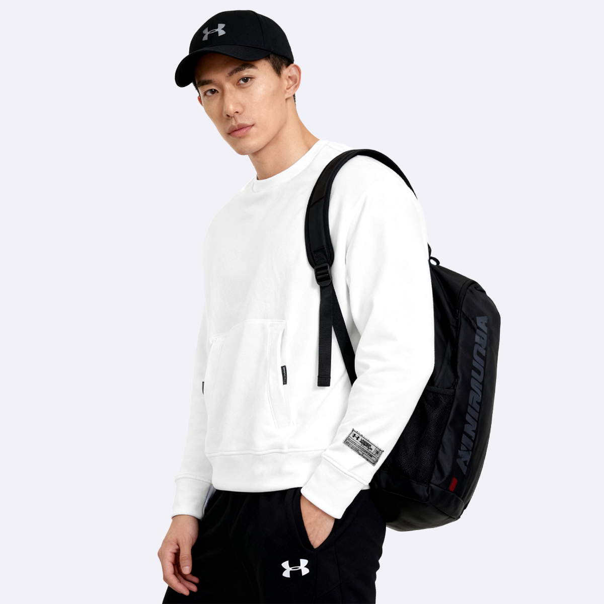 【库里同款】安德玛UA卫衣训练健身针织圆领运动休闲套头衫1377172