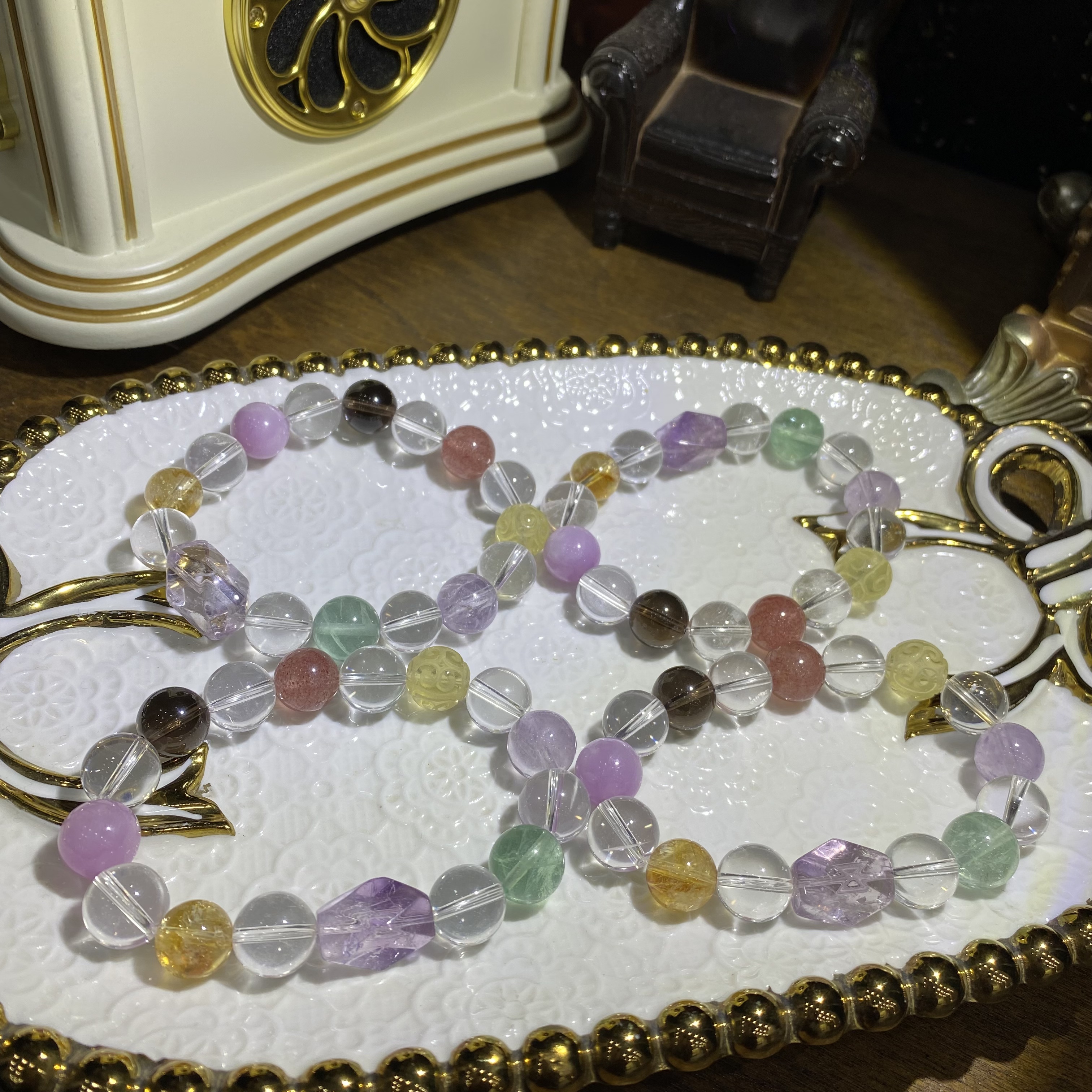 D131-天然水晶多宝手串单圈设计款-多样性发其一