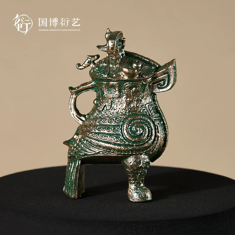 国博正品！看·见殷商系列妇好鸮尊冰箱贴仿古批发