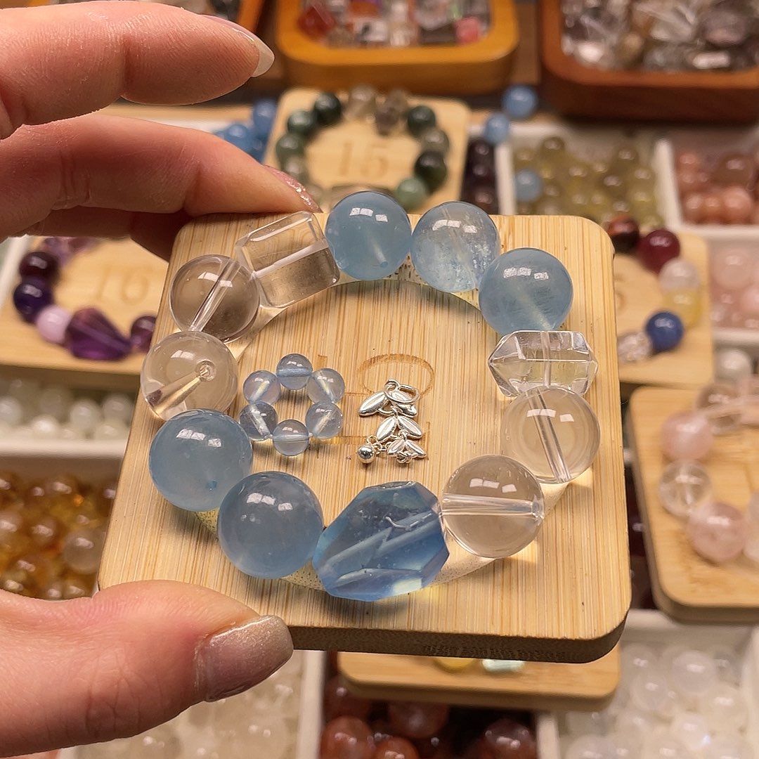 烟晶手链合金莪****?水晶