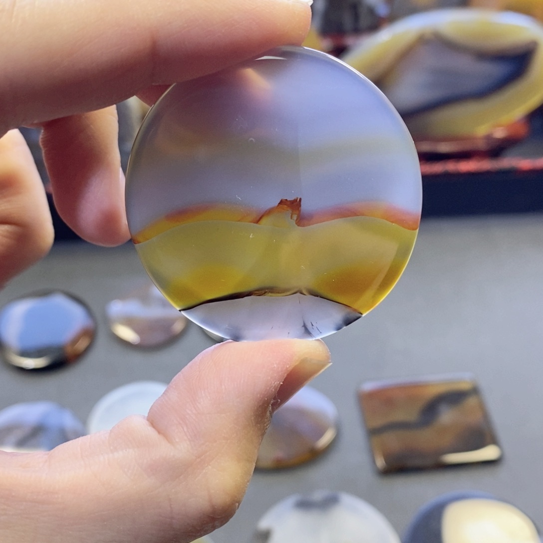 玛瑙/玉髓颈饰未镶嵌编号34