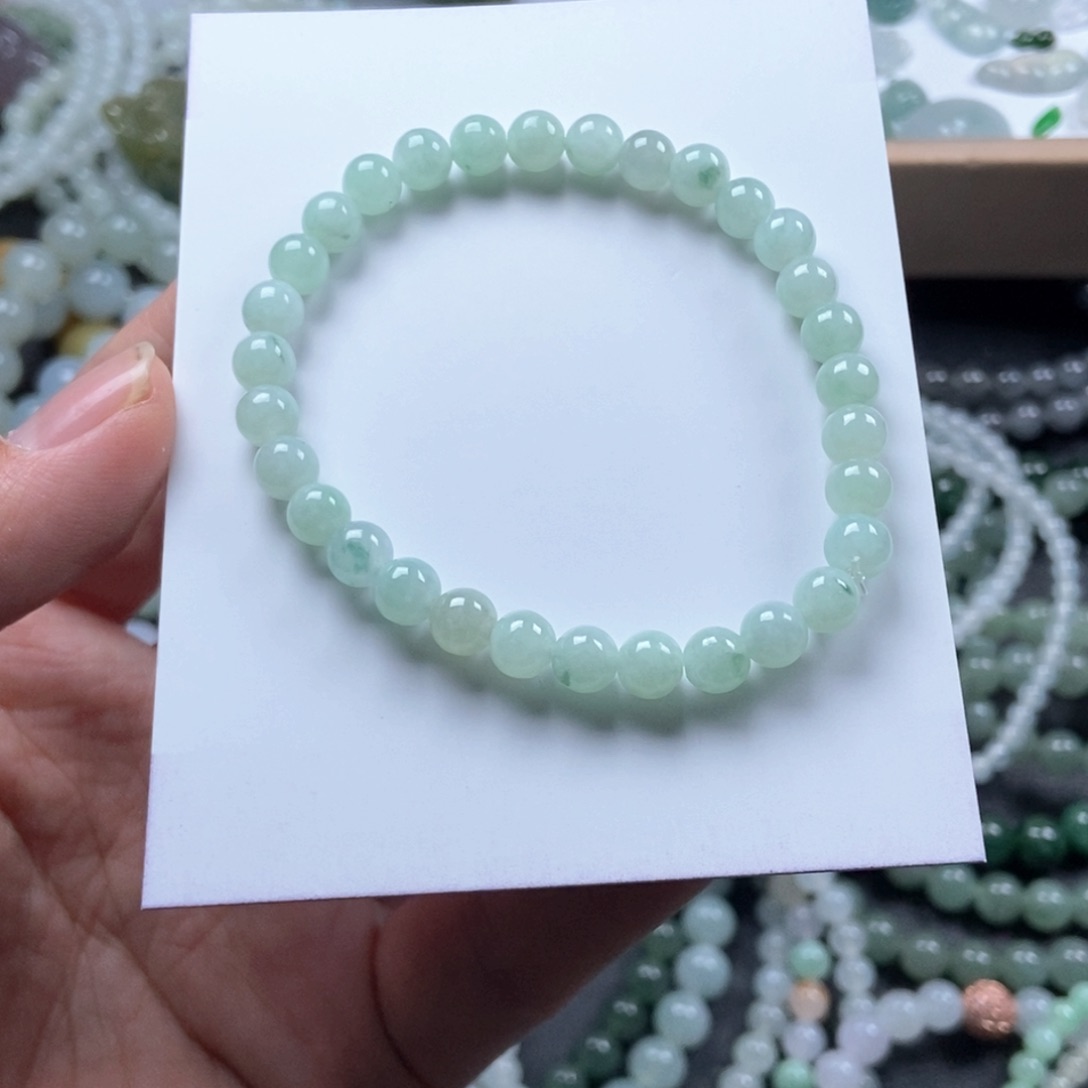 翡翠手链未镶嵌手串