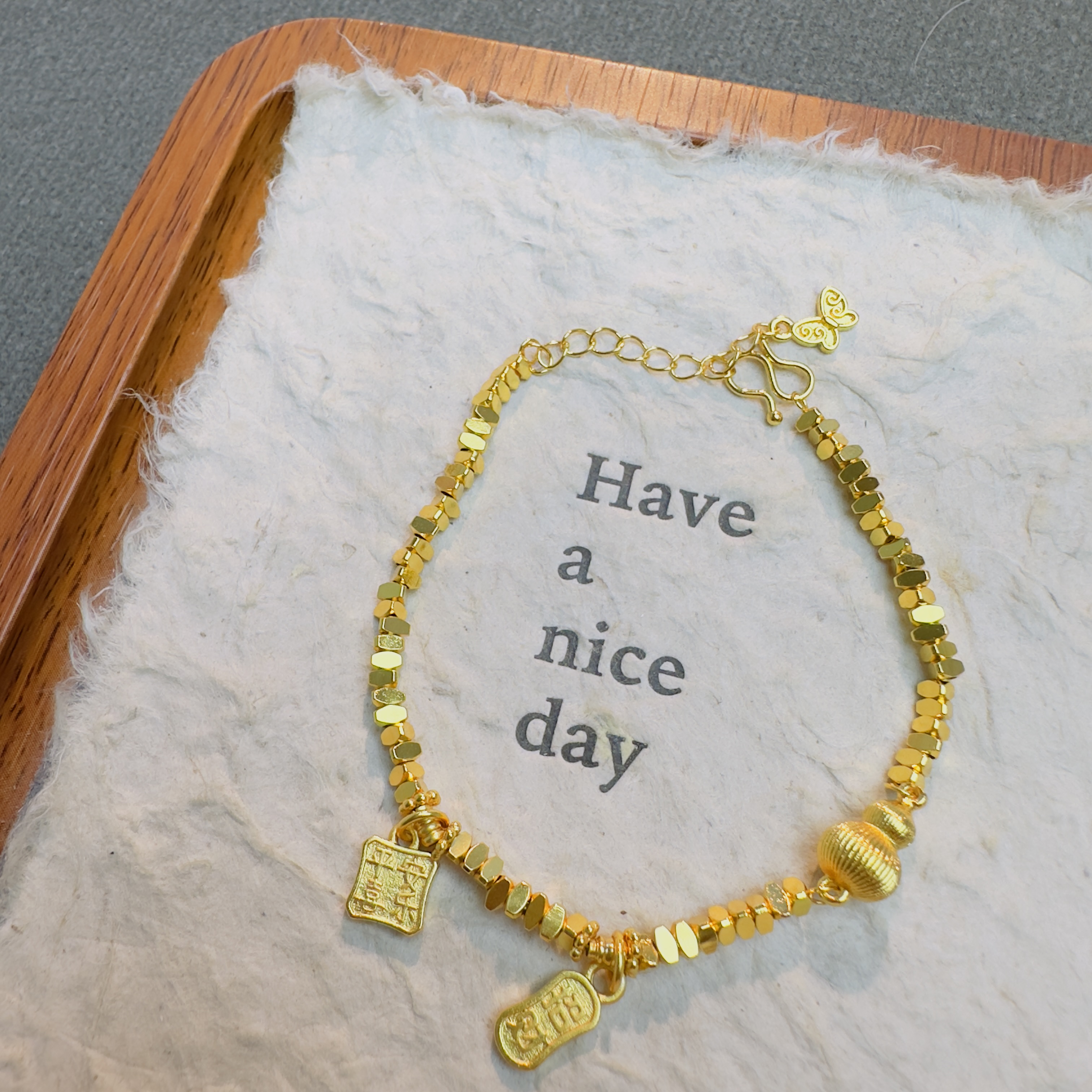  【丁老头甄选】盘缠葫芦diy手链20142