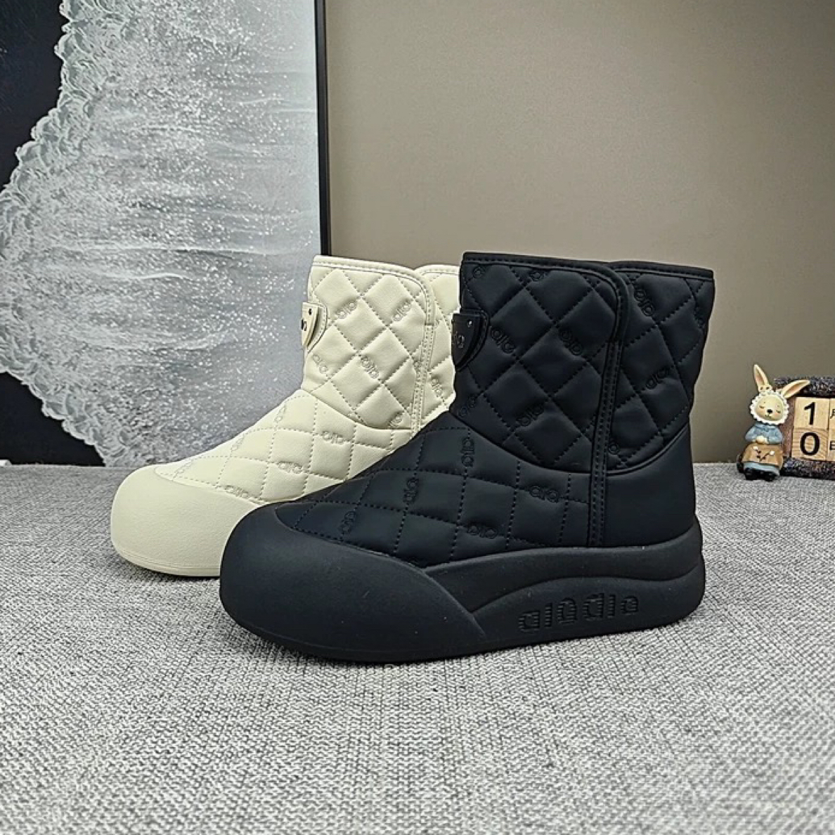 【大霏二店】真皮厚底雪地靴冬季加绒加厚防水防滑雪地棉鞋