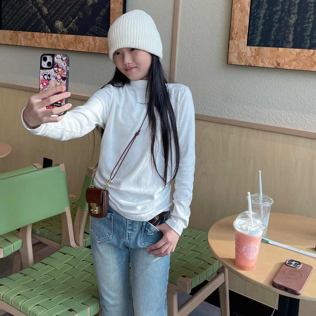 XYY 暖绒打底秋冬半高领打底衫