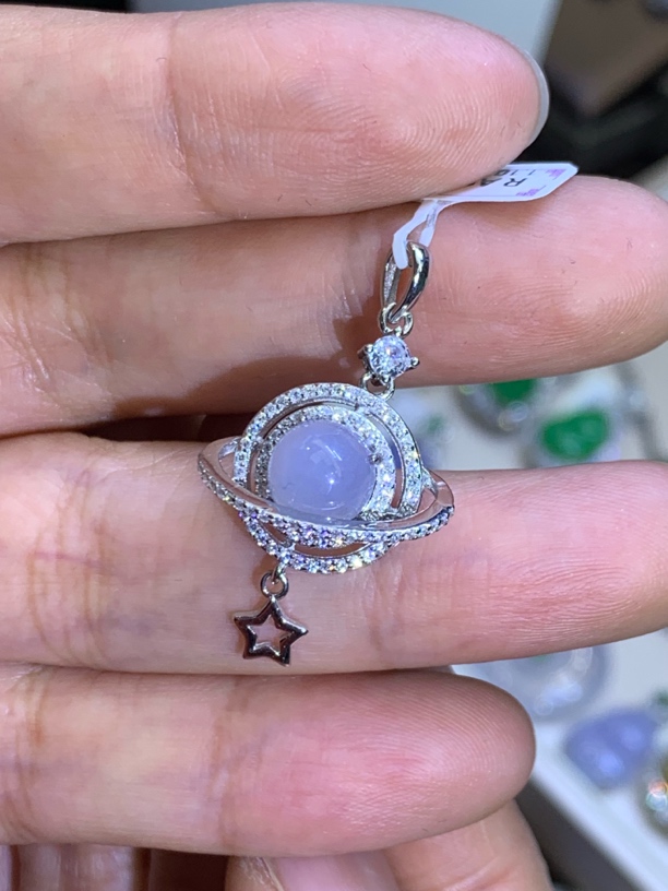 星球吊坠2.10天然A货翡翠