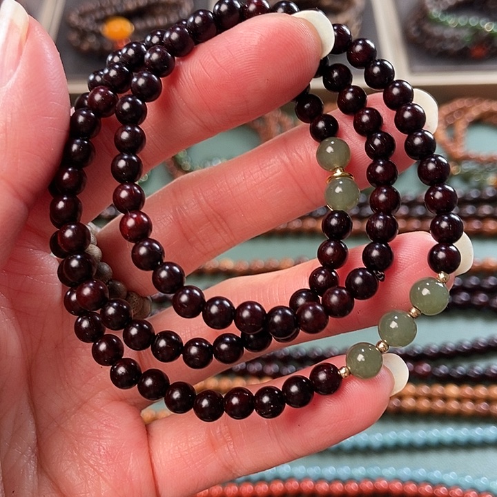 檀香紫檀（小叶紫檀）手串未镶嵌