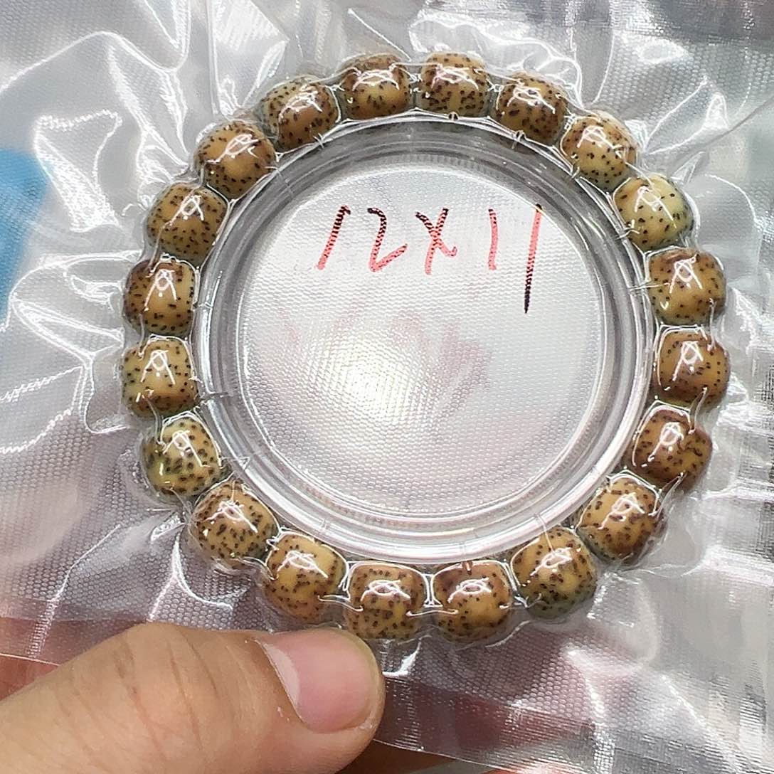 星月菩提手串39高端糯冰火烧云石玉星月菩提单圈12×11