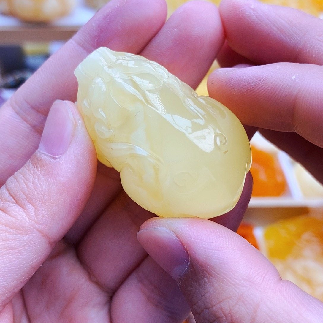 蜜蜡颈饰未镶嵌天然保真假一赔十1