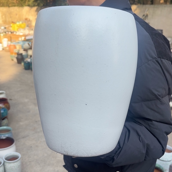 红陶白蛋壳口径23*33