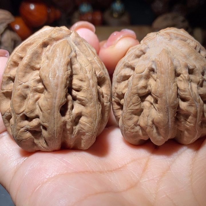 把件文玩核桃东北楸子小雪49