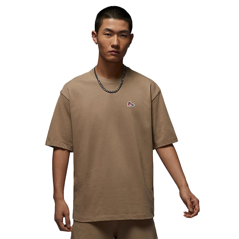 【滔搏运动】NIKE耐克男子休闲宽松短袖针织无领短T恤HJ2327-240