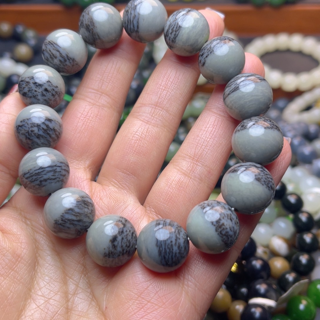 和田玉未镶嵌手链