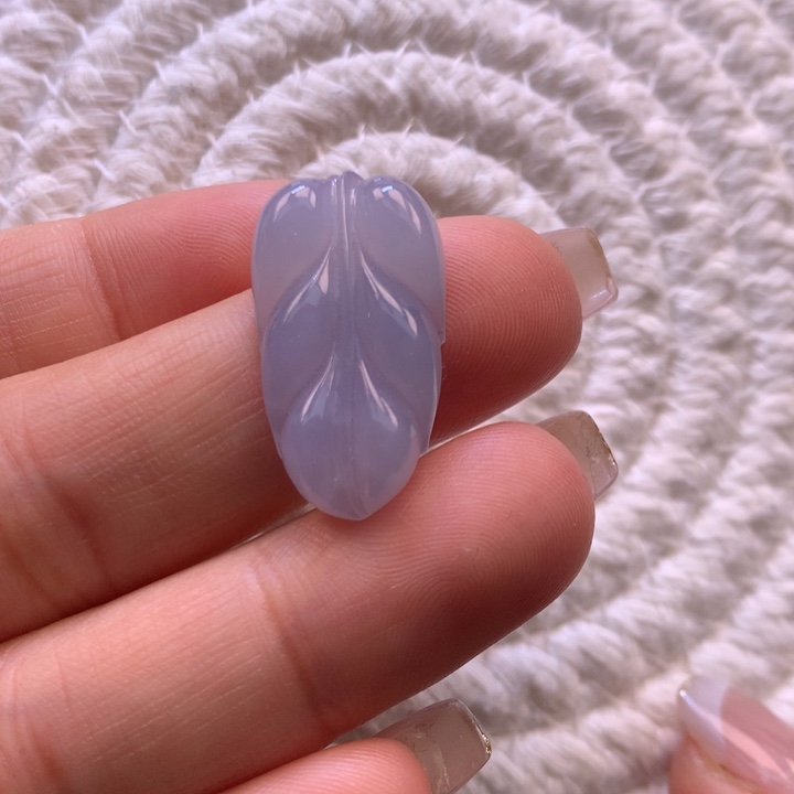 翡翠颈饰未镶嵌冰紫树叶