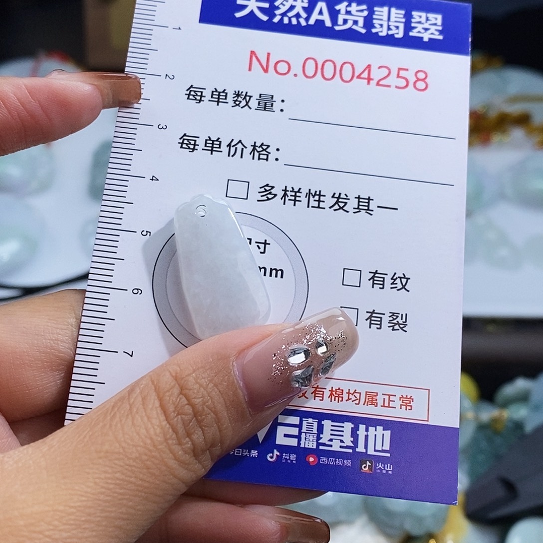 翡翠未镶嵌颈饰4258