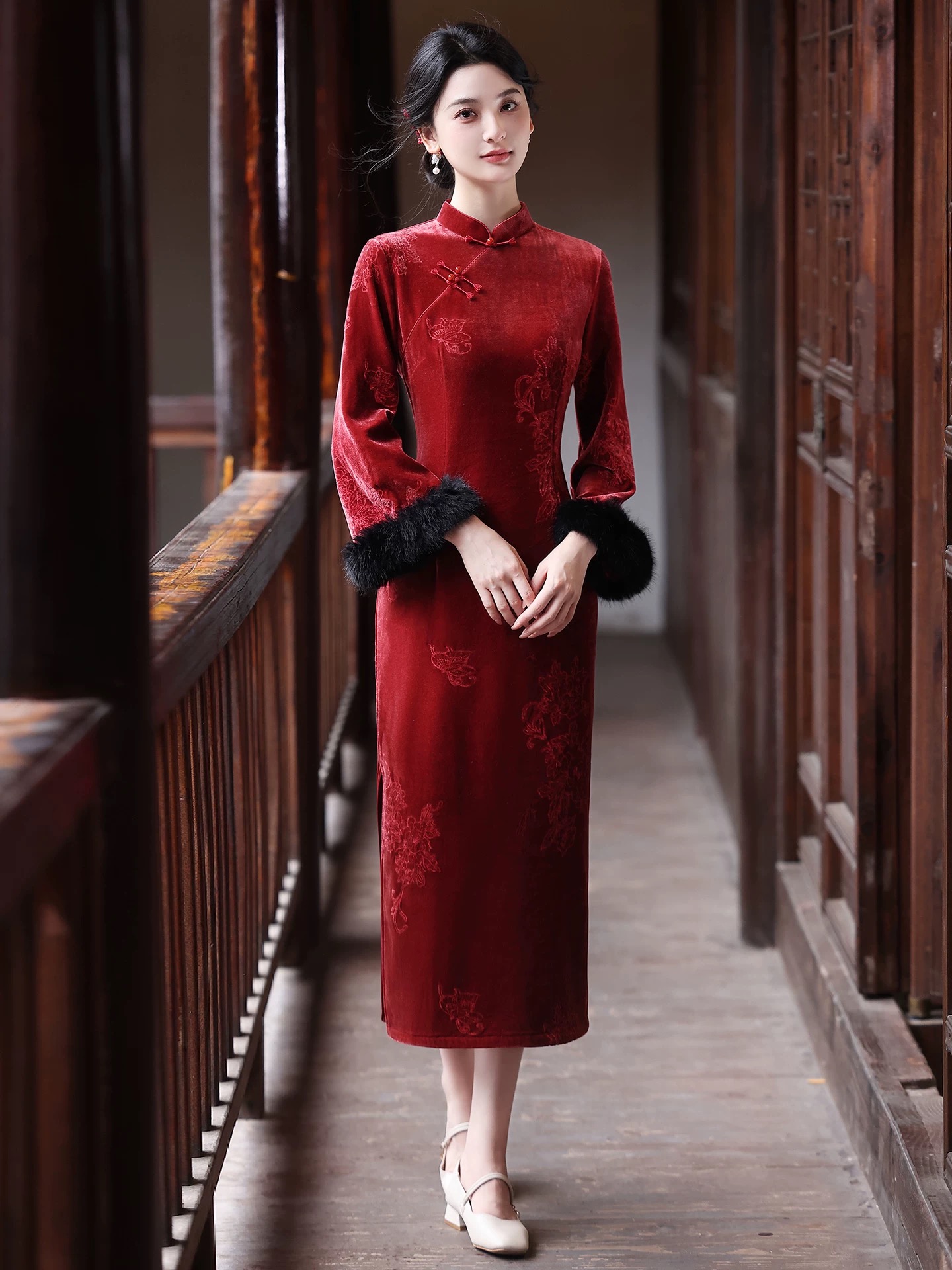 898（红妆）冬季时尚旗袍