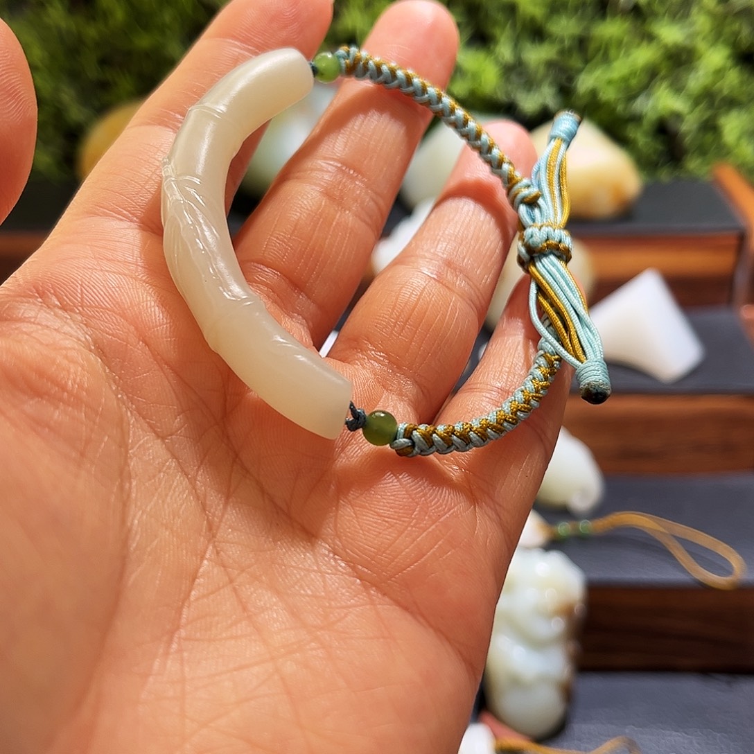 和田玉（糖玉）未镶嵌套链