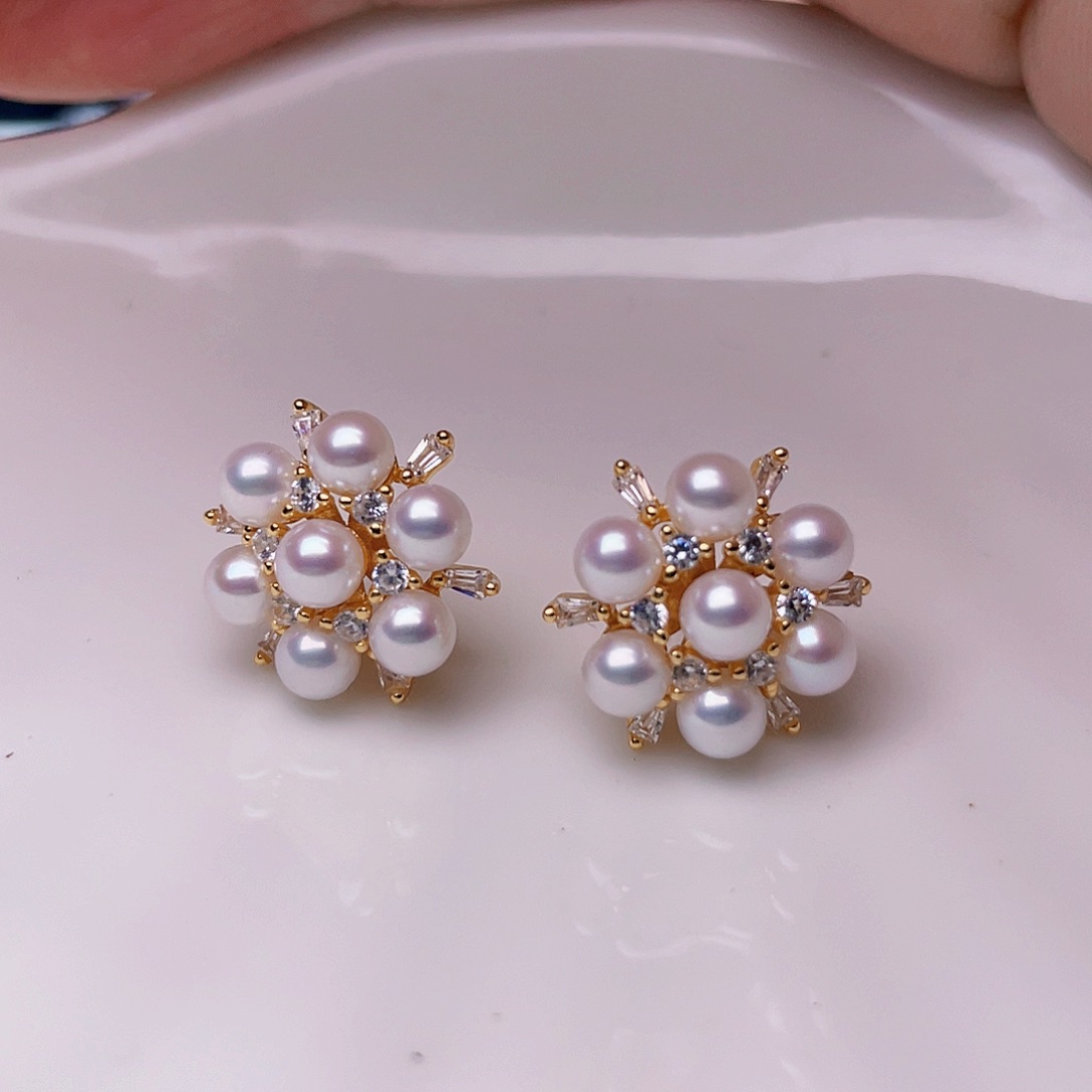 淡水珍珠耳饰未镶嵌