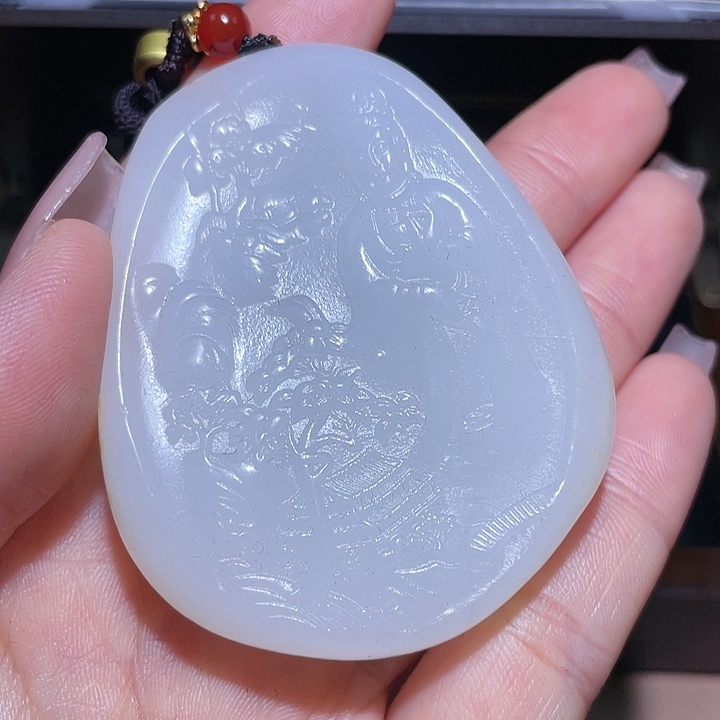 和田玉未镶嵌颈饰X7