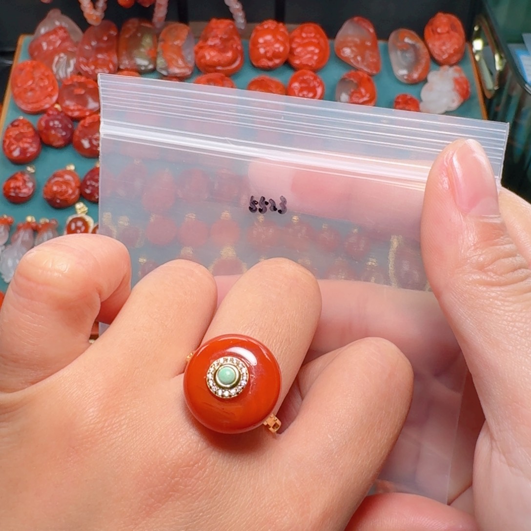 南红玛瑙南红银S925镶嵌