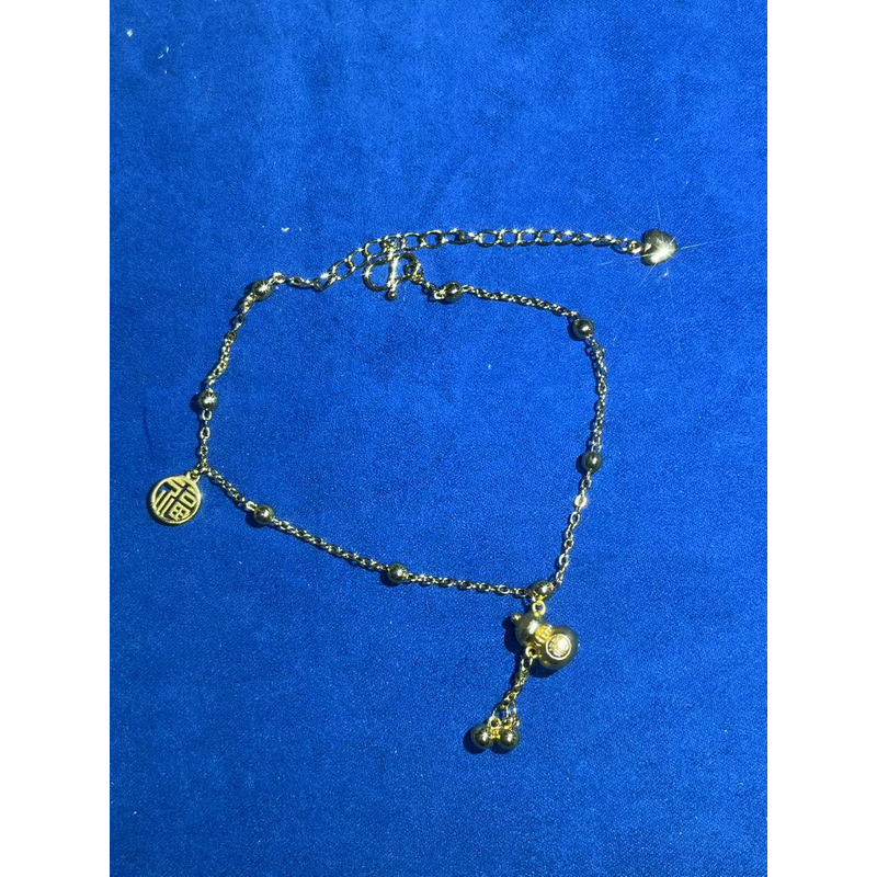 a1547黄色葫芦脚链多样性发货