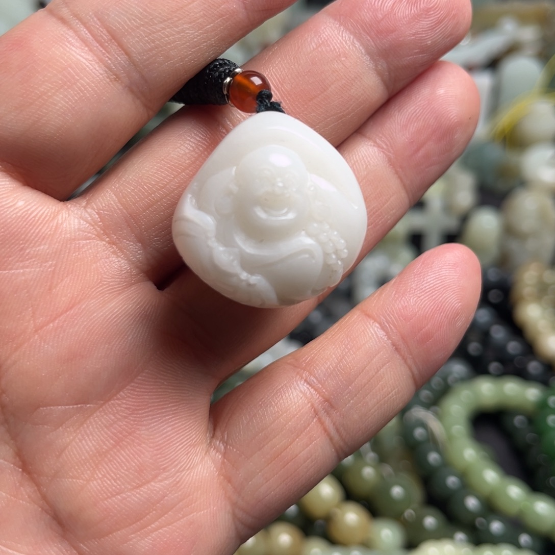 和田玉未镶嵌吊坠(不含链)