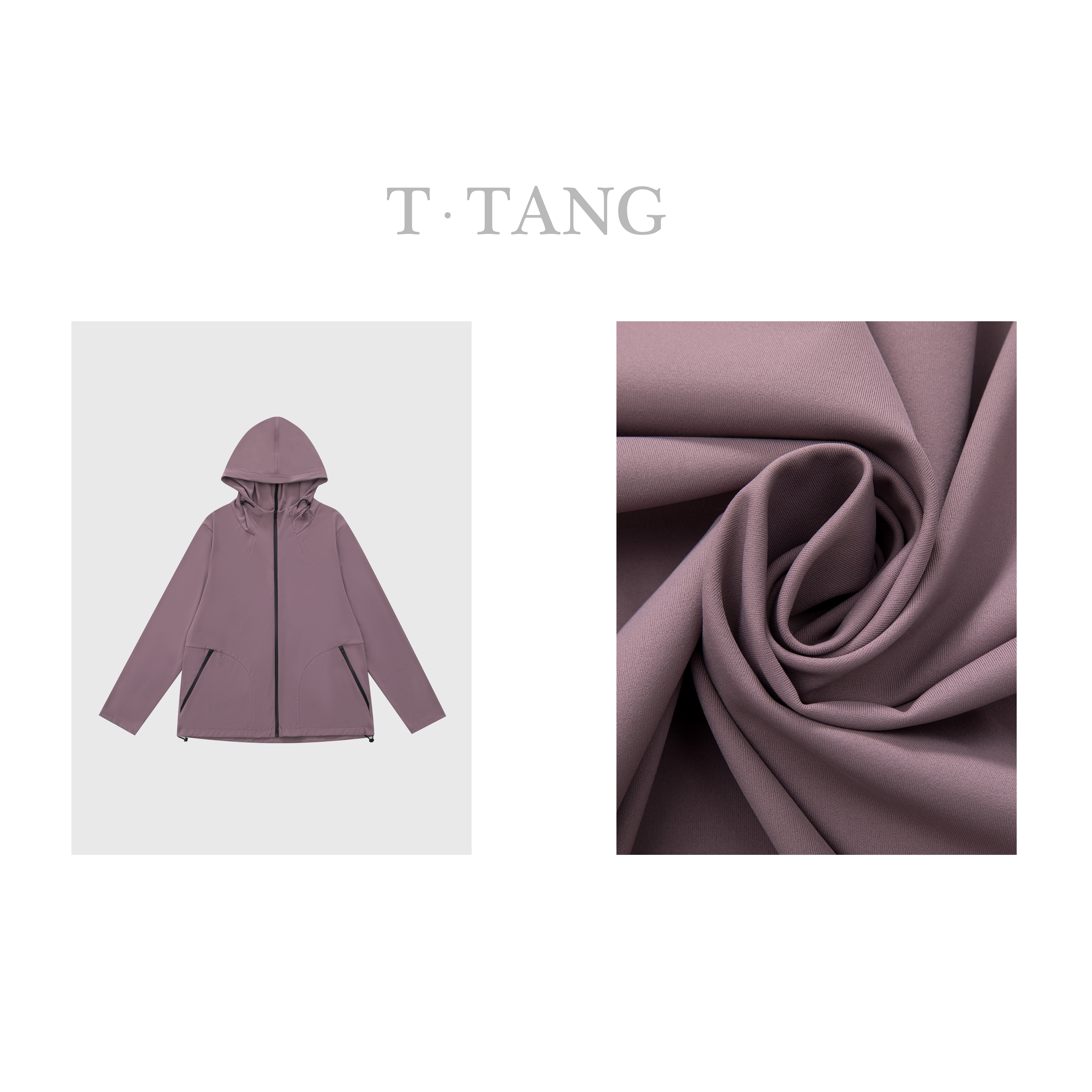 FL春夏季高品质锦纶平纹四面弹面料休闲时尚透气连帽卫衣【6263】