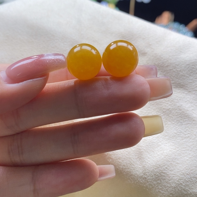 【闪购商品】翡翠颈饰未镶嵌【多样性发货只发一】浓黄珠卡13.3