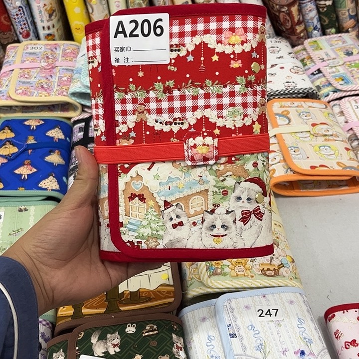 布艺存钱本手帐本三环a6