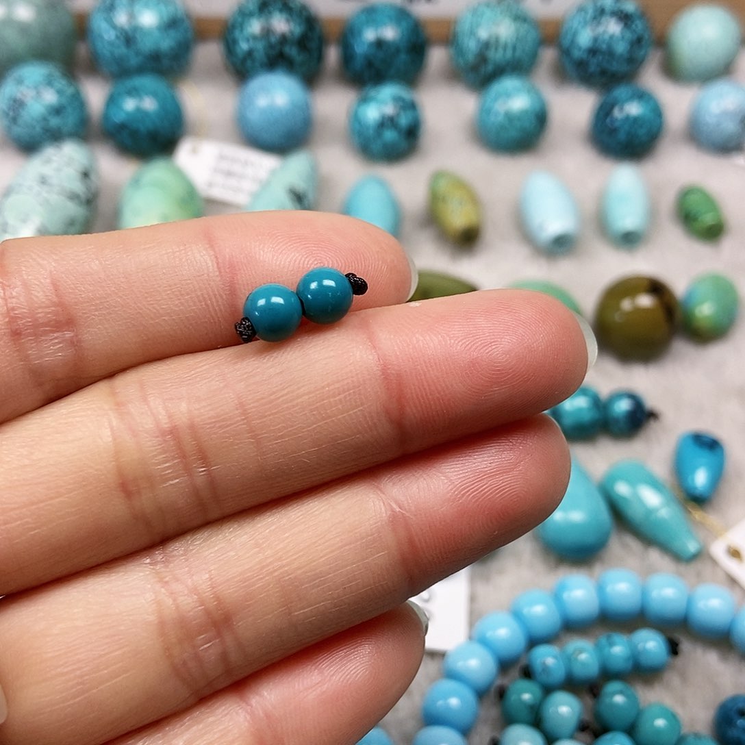 未镶嵌绿松石珠宝半成品马***族