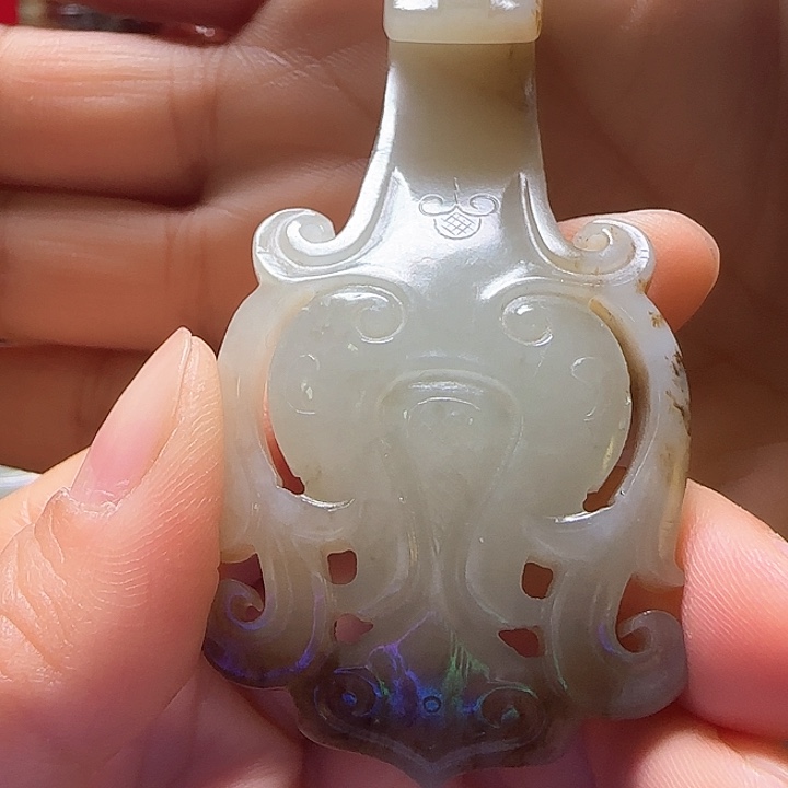 和田玉车挂未镶嵌